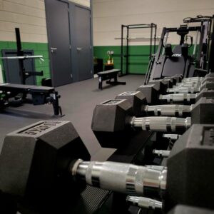Hi-Tech Granulaatrollen bij de sportschool Dumbbells & Barbells in Zoetermeer
